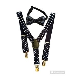 Kids Suspenders and Bow Tie Set
